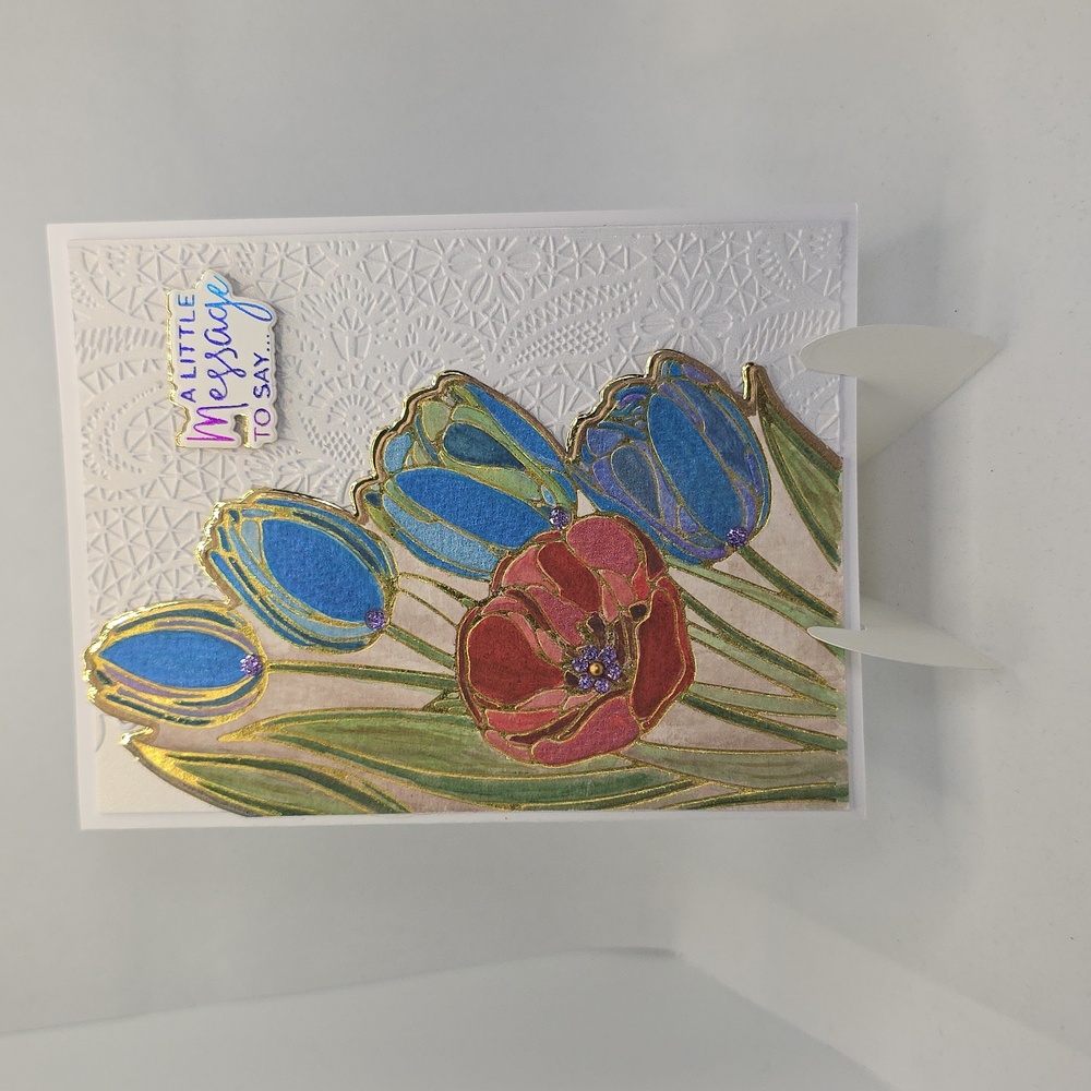 Greeting Card with Floral Design